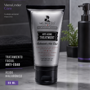 Tratamiento facial anti edad Mel Bros Co 60 ml con ácido hialurónico